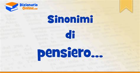 pensare sinonimi|pensiero sinonimi.